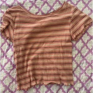 billabong short sleeve striped baby tee